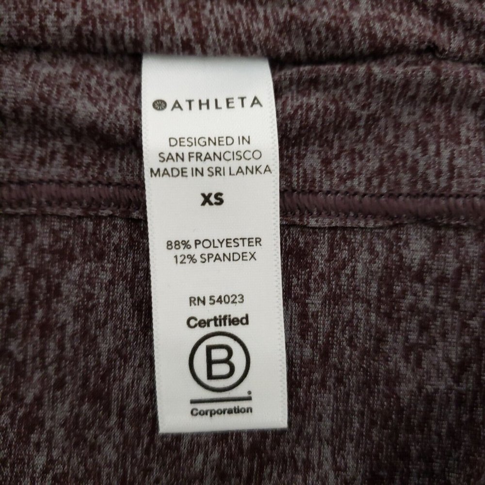 Athleta Uptempo Hoodie Sweatshirt Aubergine Heathered Purple NWT - Picture 9 of 14